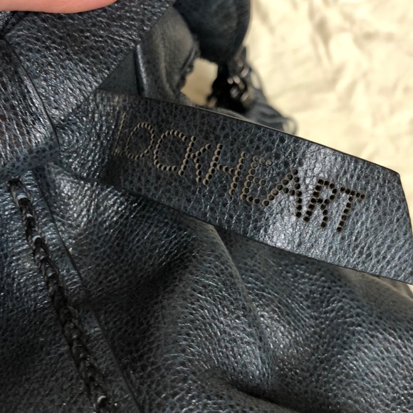 SOLD Lockheart Leather NWOT Teal Leather Tote - Picture 5 of 8